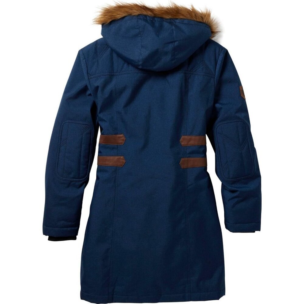 Women's Crater Lake Blue Water Hooded Faux Fur Winter Warm Vest Jacket Coats - Picture 3 of 6